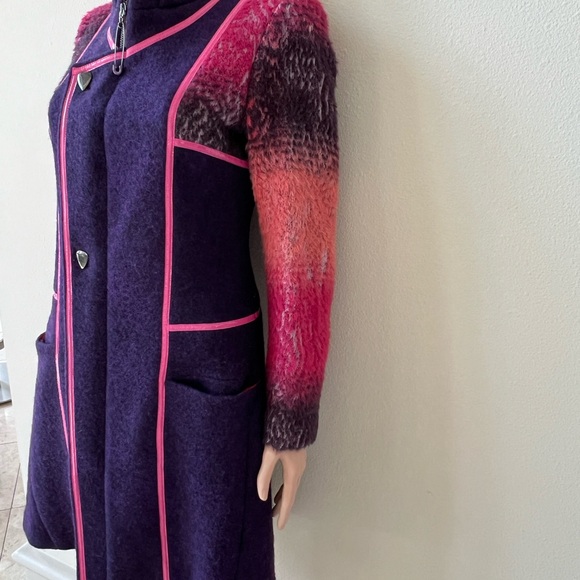 LEGATTE By SAVE THE Queen WOOL COAT JACKET, SIZE S - Picture 5 of 11